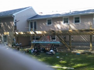 during deck